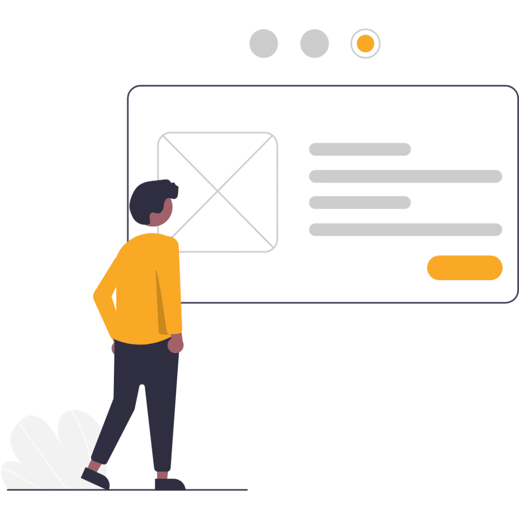 Illustration of a person looking at a large envelope icon on a screen interface, symbolizing marketers' scrutiny of email deliverability standards.