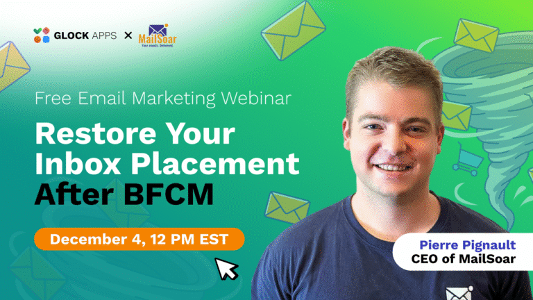 Invitation to a free webinar to learn how to restore your inbox placement after black friday