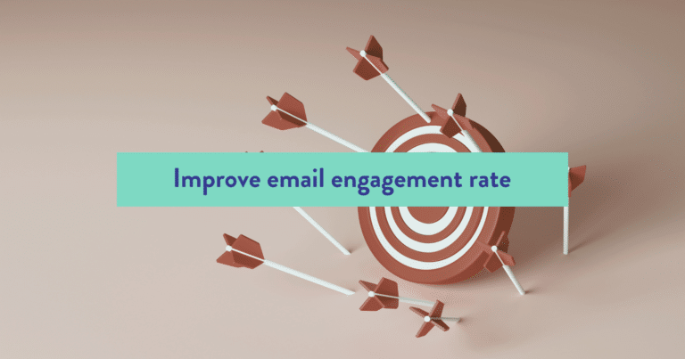 Target illustration representing how to improve email engagement rate and inbox performance