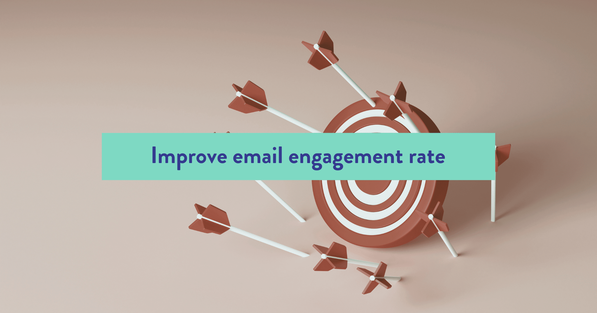 Target illustration representing how to improve email engagement rate and inbox performance