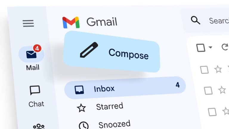 Gmail inbox interface with the Compose button highlighted, illustrating the Gmail deliverability guide 2026